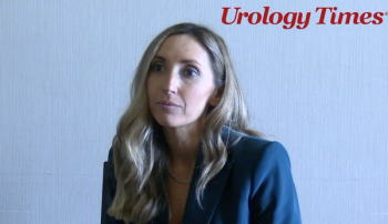 Amy Pearlman, MD, answers a question during a video interview