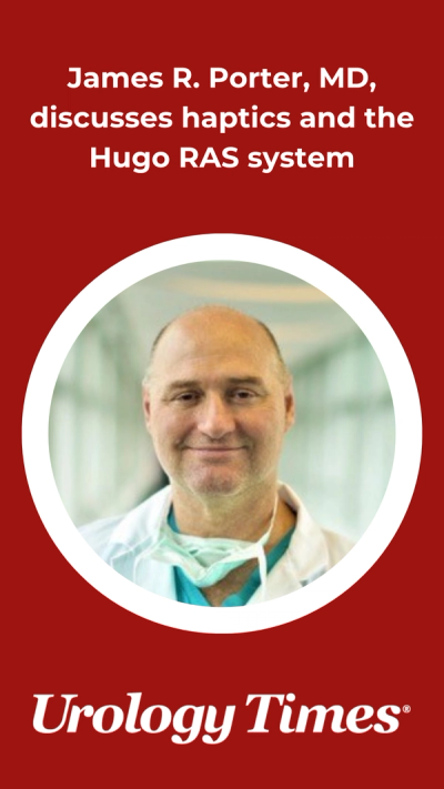 James R. Porter, MD, discusses haptics and the Hugo RAS system