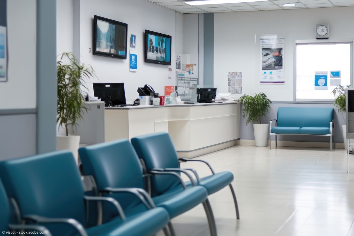  Hospital waiting room with reception counter at medical facility | Image Credit: © visoot - stock.adobe.com