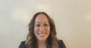 Stacy Loeb, MD, MSc, PhD (Hon), answers a question during a Zoom video interview