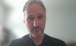 Jonathan Rubenstein, MD, answers a question during a Zoom video interview