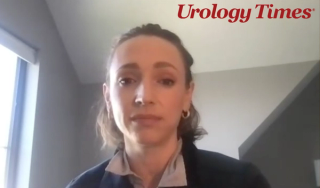 Rebecca A. Campbell, MD, answers a question during a Zoom video interview