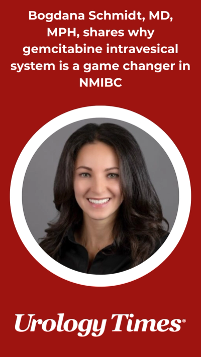 Bogdana Schmidt, MD, MPH, shares why gemcitabine intravesical system is a game changer in NMIBC