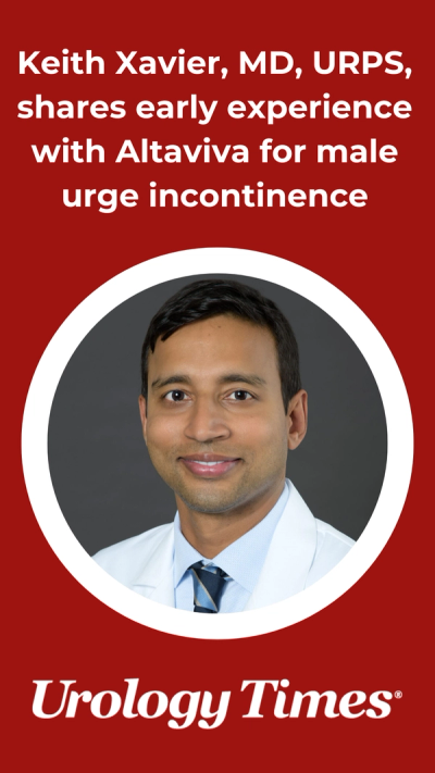 Keith Xavier, MD, URPS, shares early experience with Altaviva for male urge incontinence