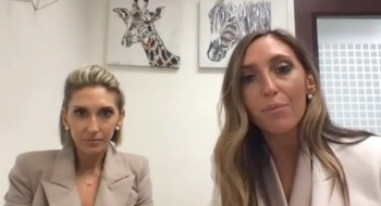 Michelle Pearlman, MD, and Amy Pearlman, MD, answer questions during a Zoom video interview