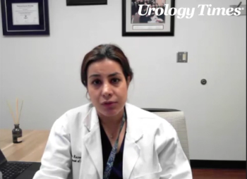 Sarah Razavi, MD, answers a question during a Zoom video interview