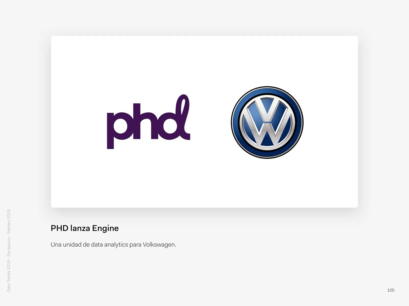 PHD launches Engine: A data analytics unit for Volkswagen.