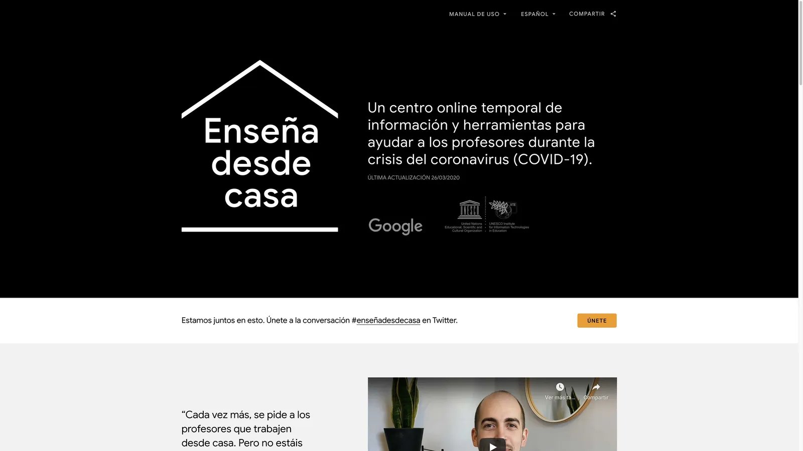 Ayudando a los profesores a enseñar desde casa: Enseña desde casa