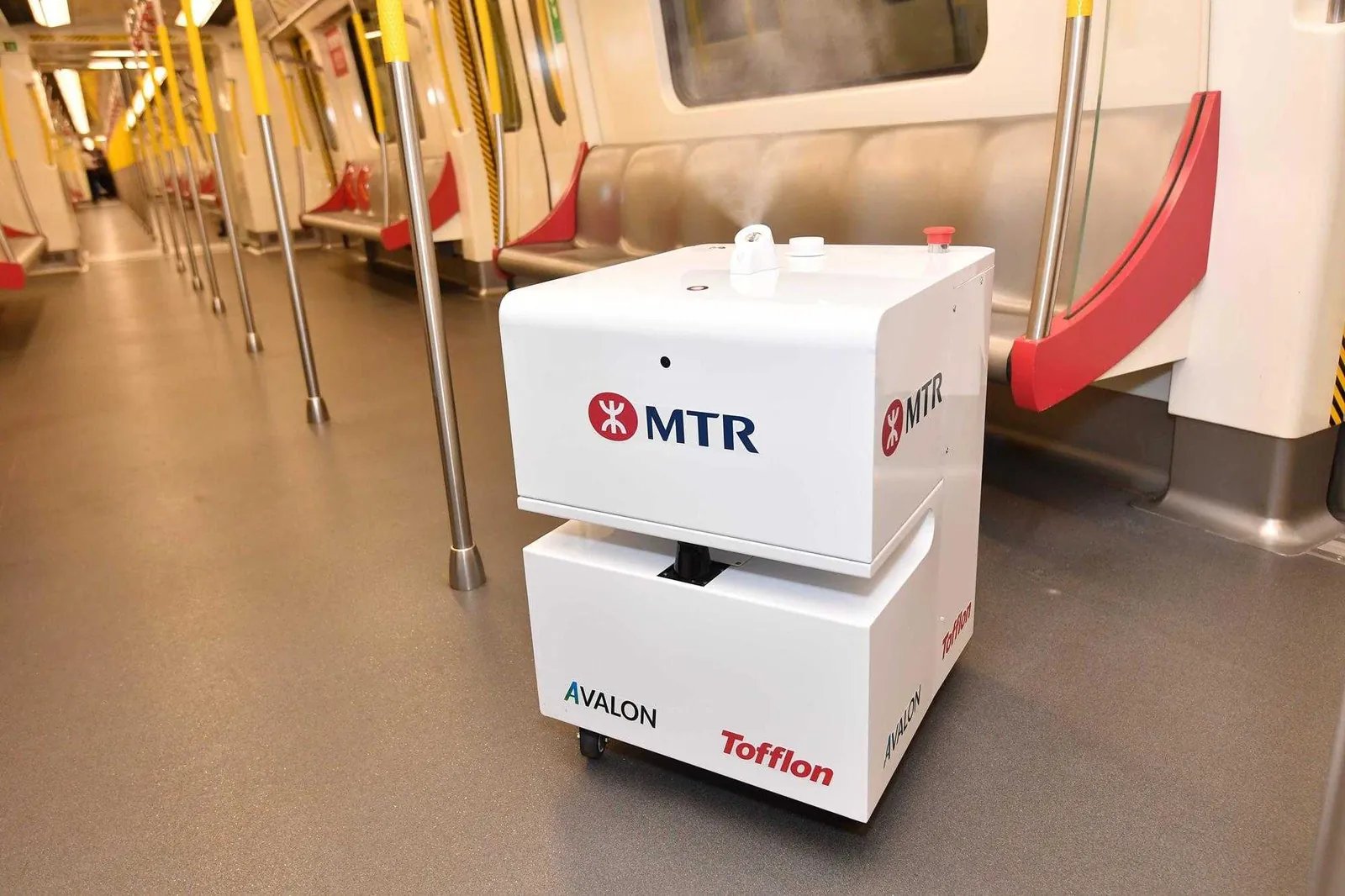 Disinfecting robots: Robots to disinfect underground trains