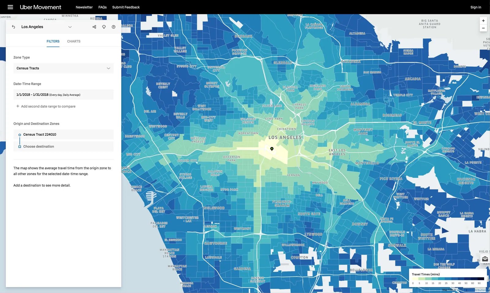Uber Movement: La plataforma de datos colaborativa de Uber para mejorar el futuro de las ciudades.