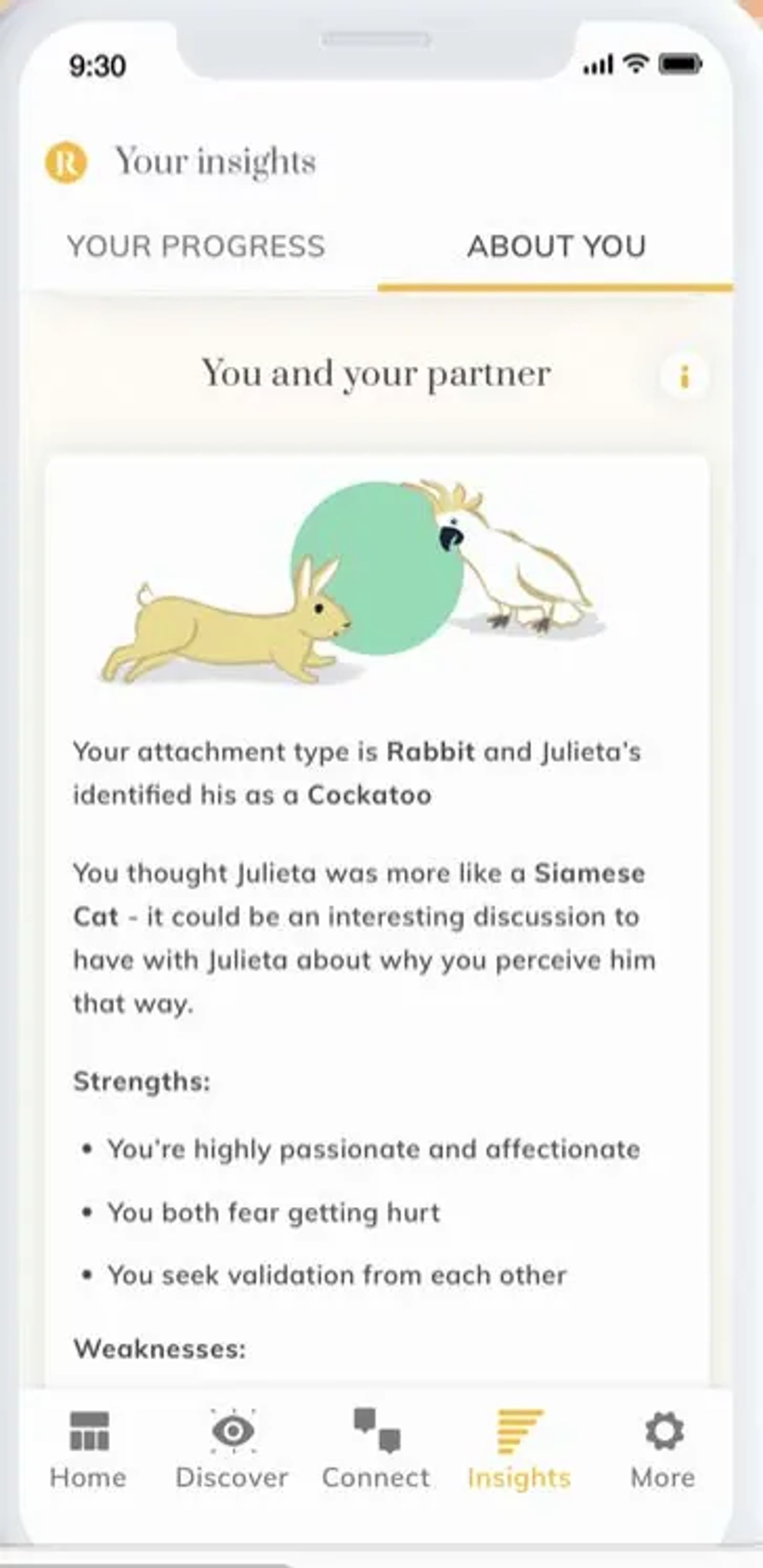 Training relationships: App to train couples’ relationships