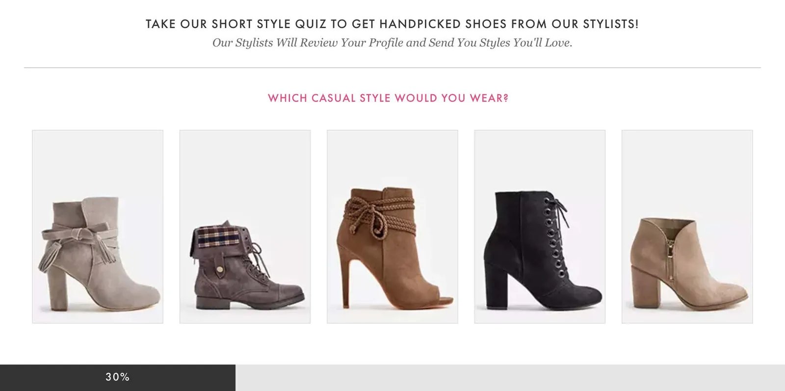 JustFab: Proceso de personalización para mostrar contenido adaptado