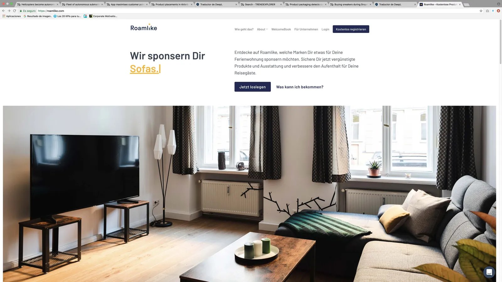 Product placement on Airbnb
