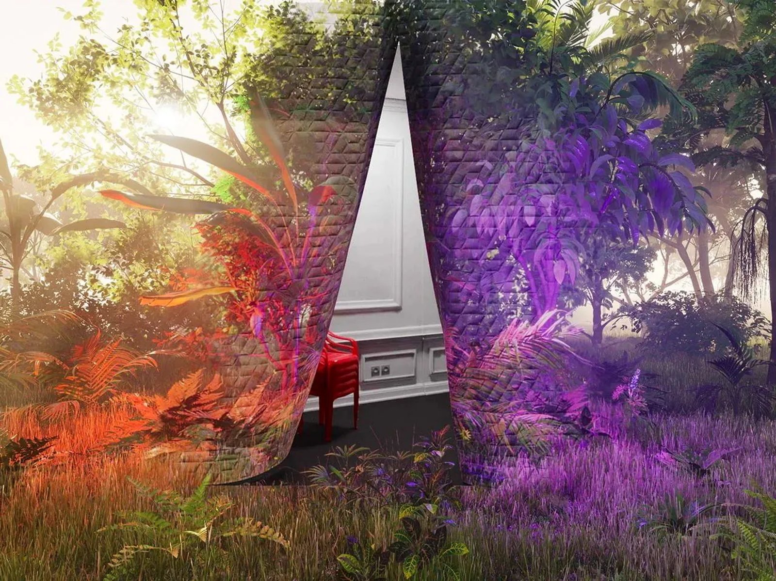 Infrastructures for teleportation: Virtual textile portals