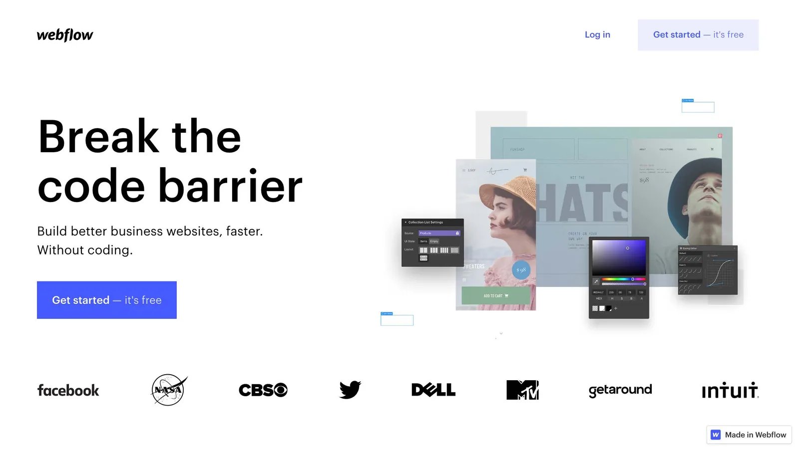 Breaking the code barrier: Building a website in a flat, simple and efficient way