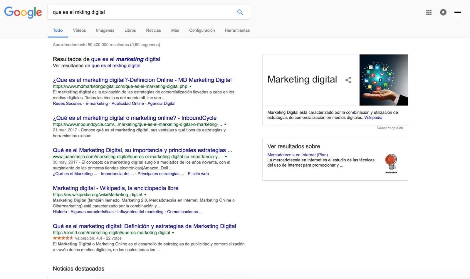 Google: It corrects you because it understands what you want to search for