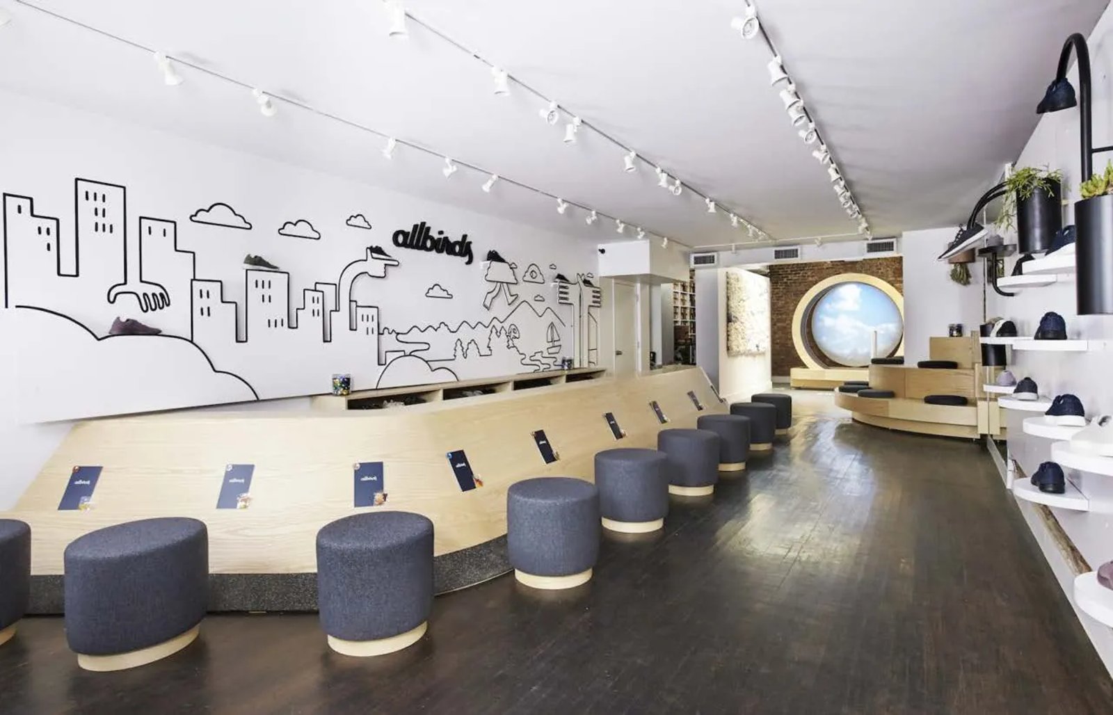 Allbirds: One of its stores in the United States.