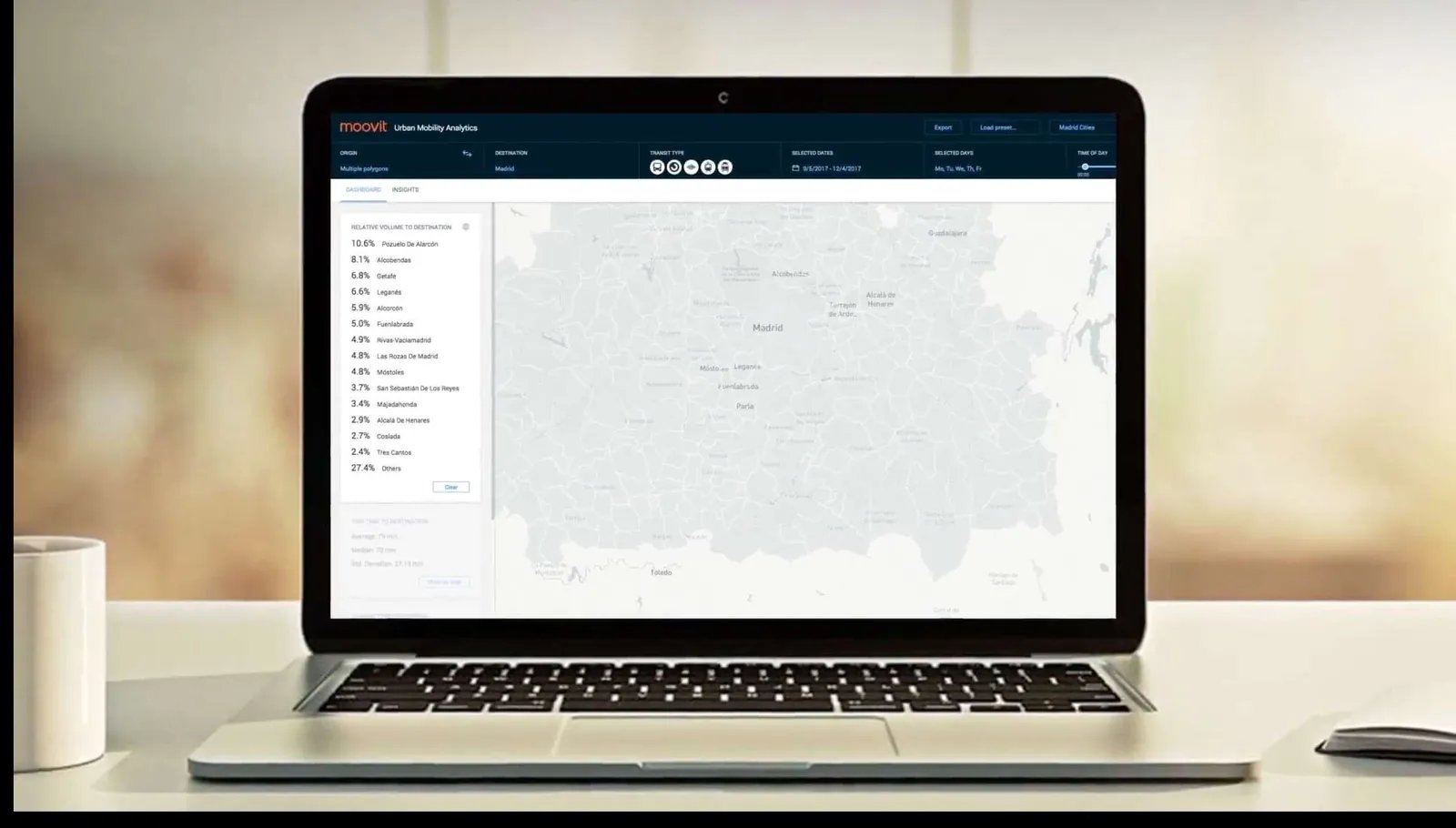 MUMA: Moovit Urban Mobility Analytics.