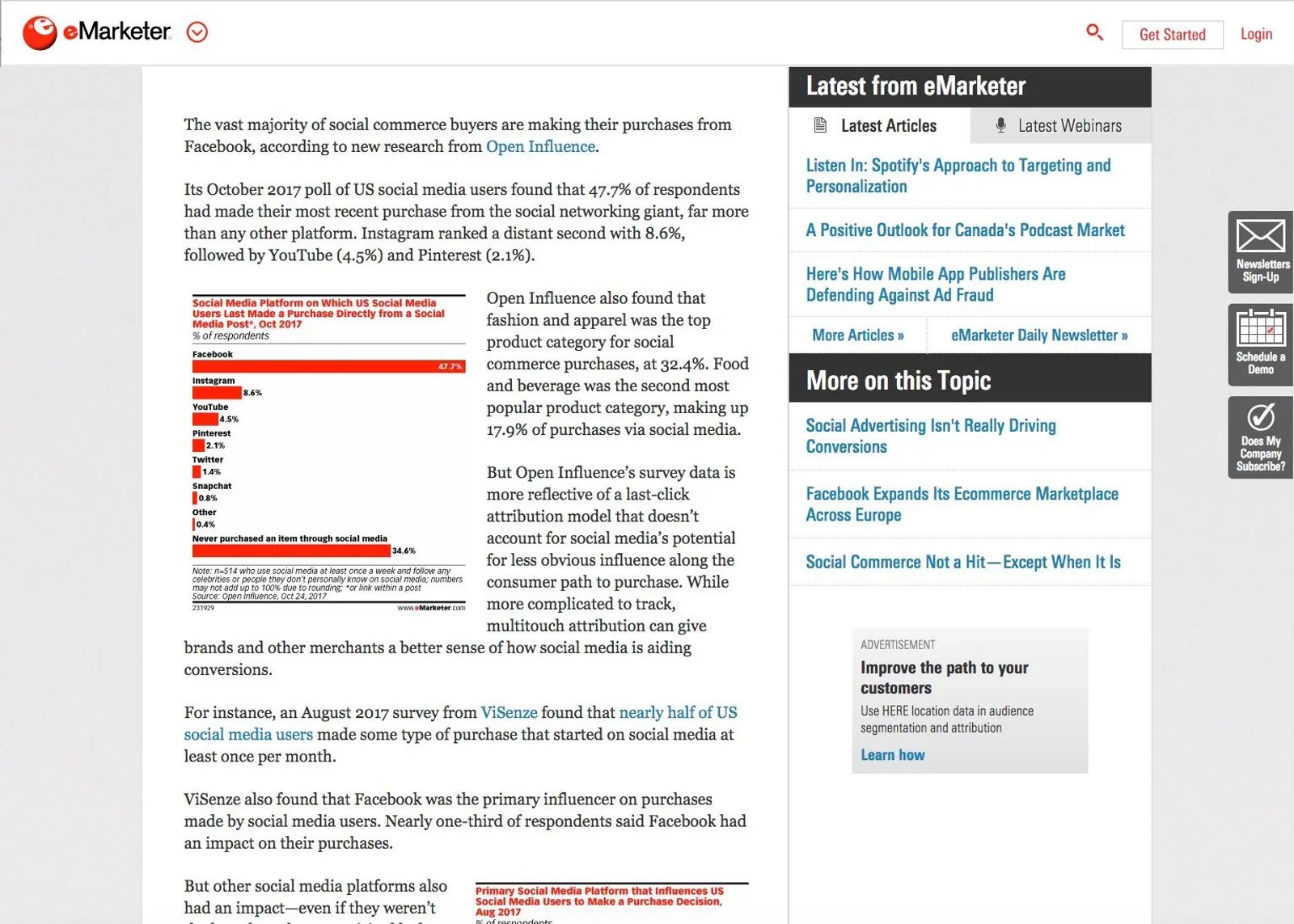 Social Commerce: Direct sales from social networks tend to grow
