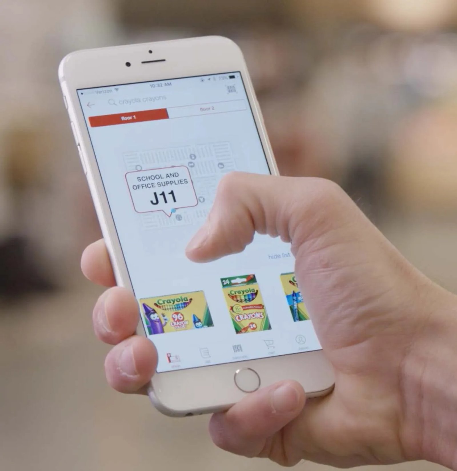 Target: It guides you to the product you are looking for with a map in the app