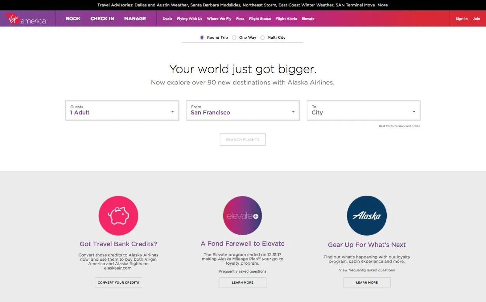 Virgin America: The main information at a single glance