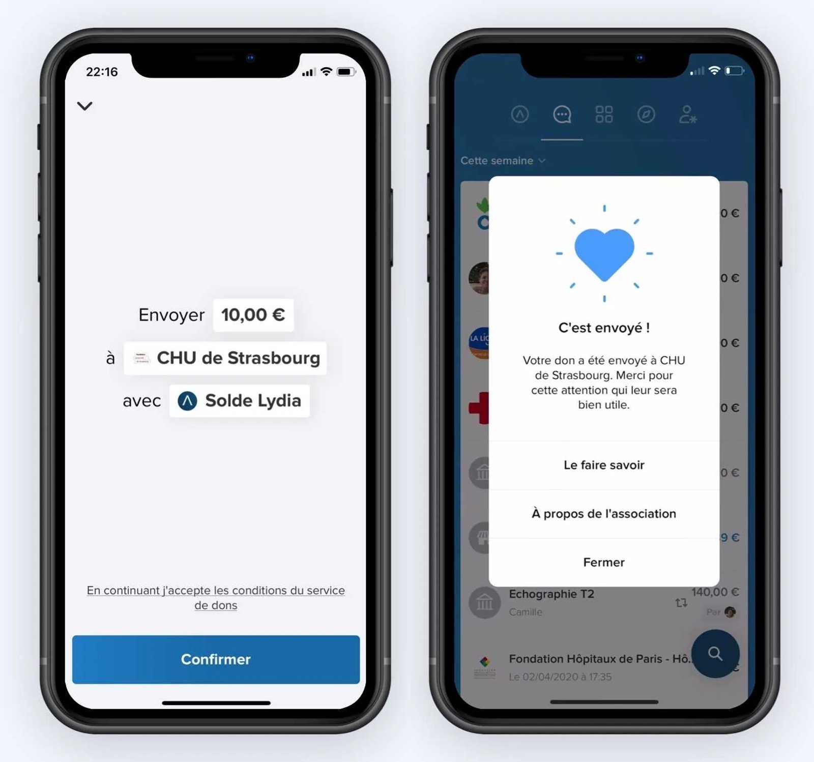 Donating money, easier than ever: It makes it possible to donate to hospitals and charities