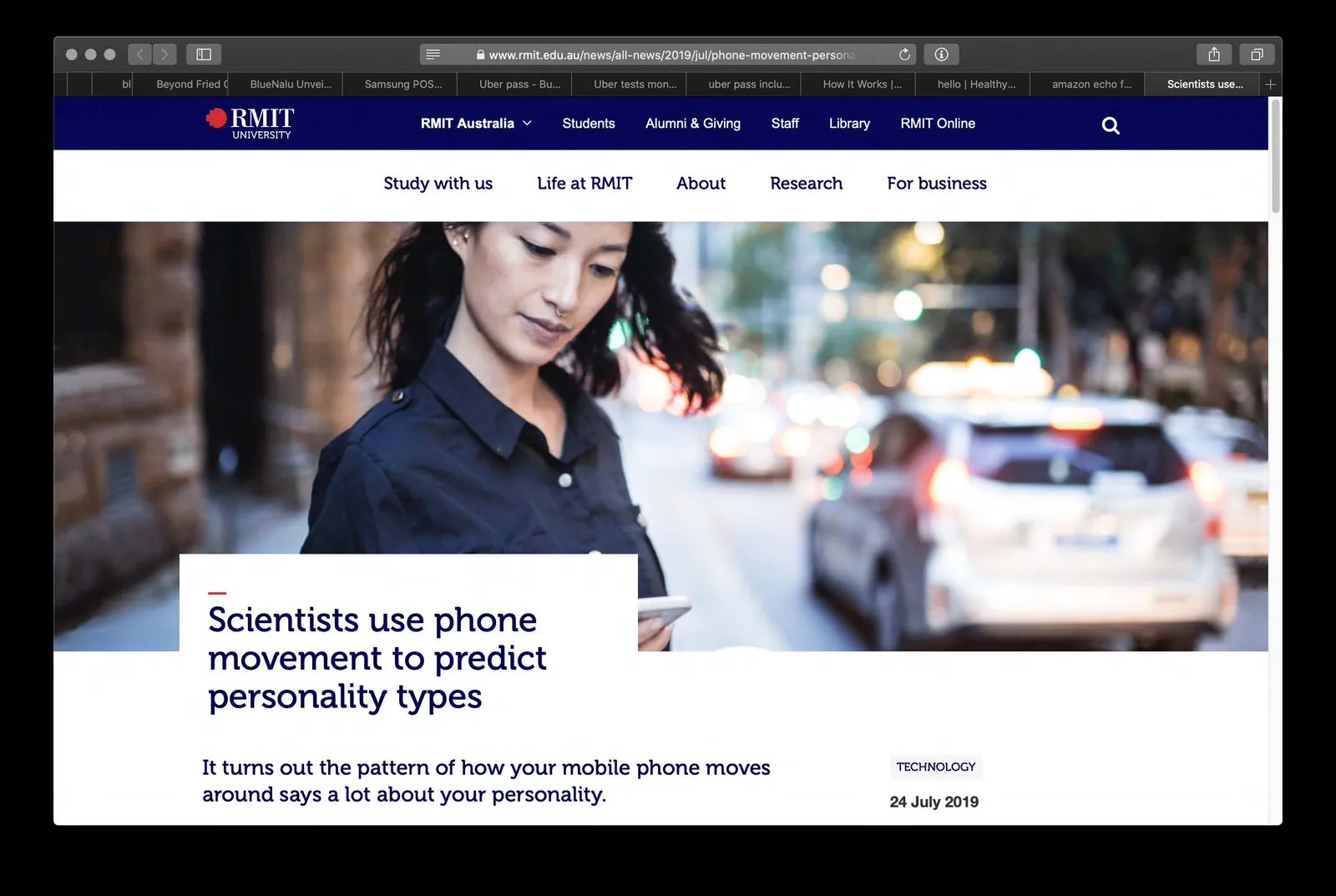 Tu móvil dice cómo eres: Científicos usan los movimientos del móvil para predecir tipos de personalidad.