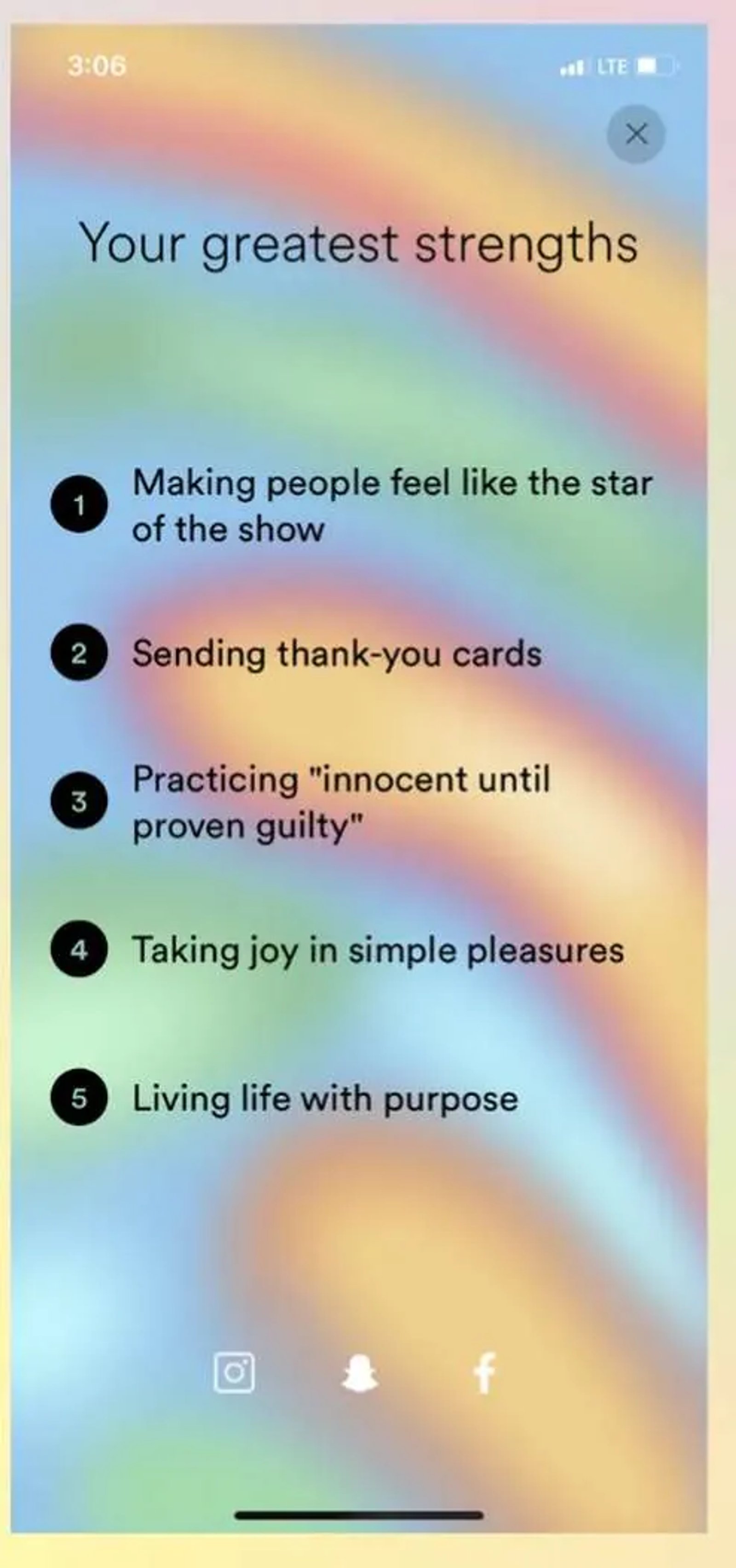 A personality-based social network