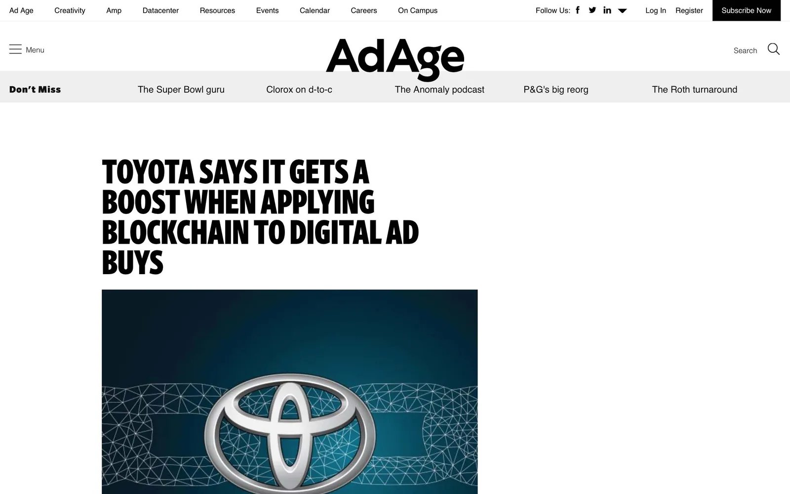 Toyota: The car maker successfully tests Lucidity to eradicate fraud when buying digital adverts