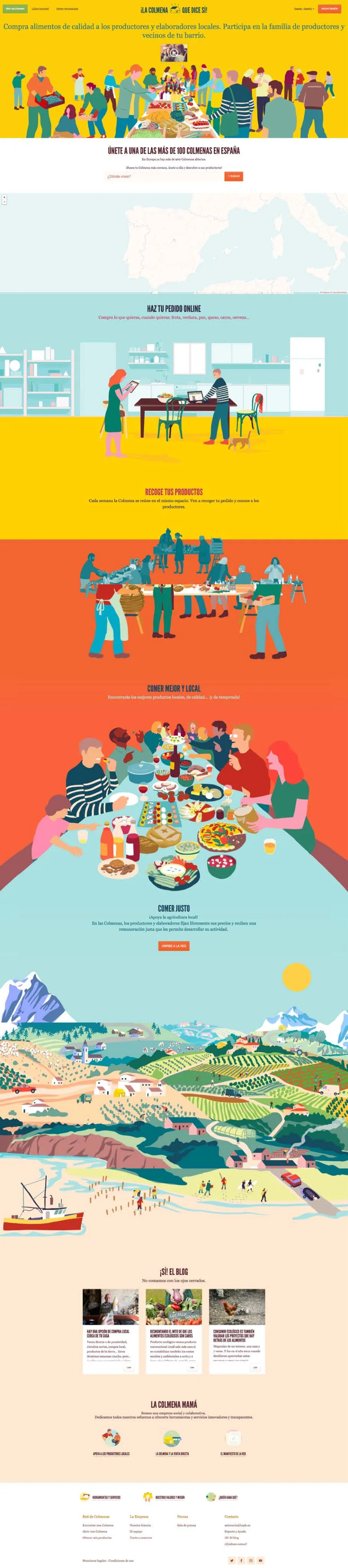 La colmena: Crea comunidades en el barrio para comprar comida ecológica y local