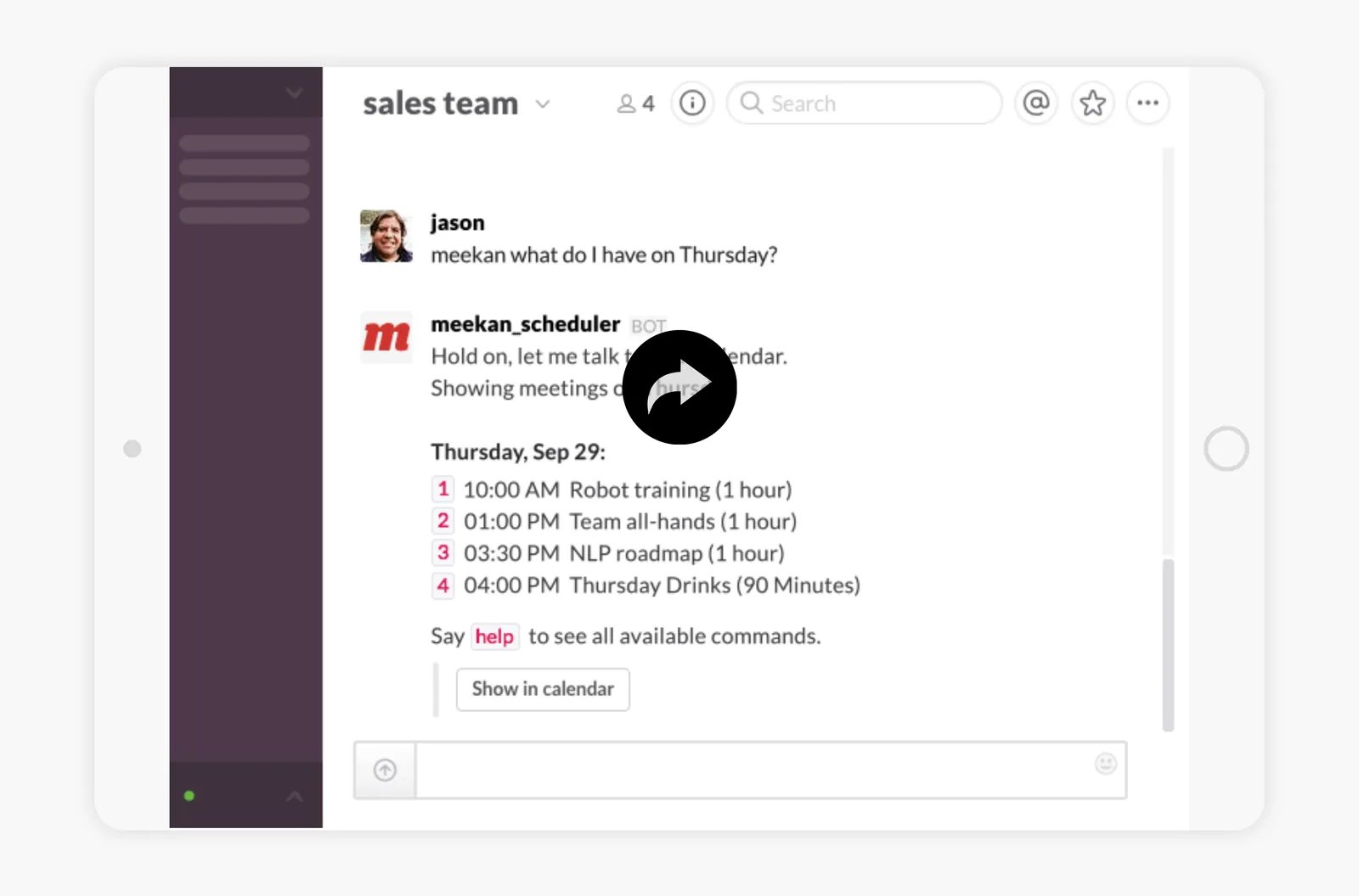 Meekan: Te ayuda a organizar la agenda
