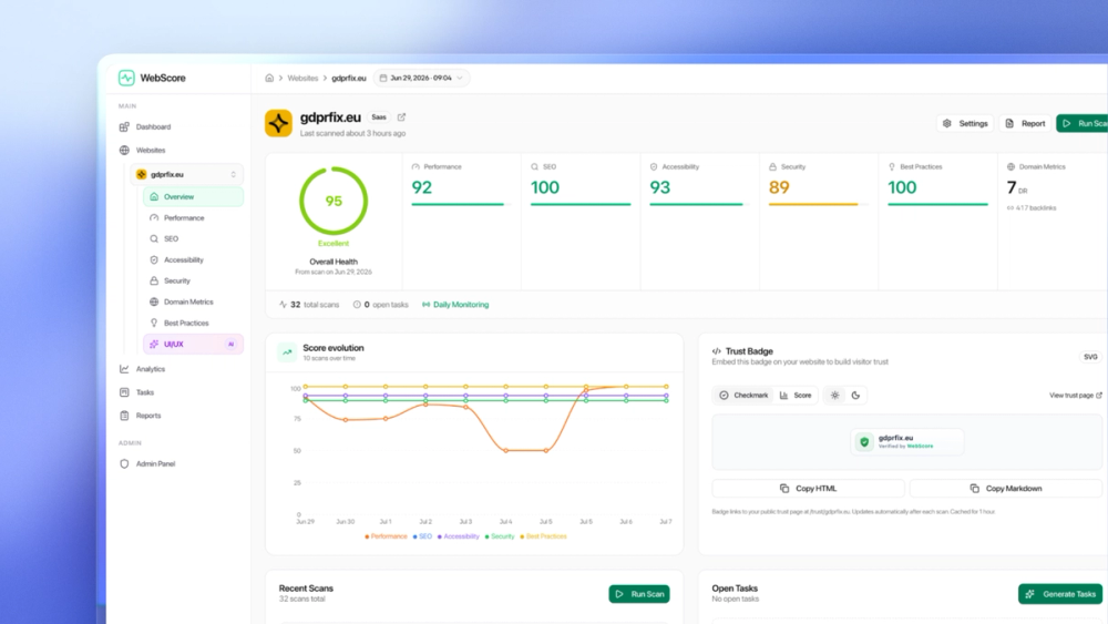 image of WebScore - Website audit tool image of WebScore - Website audit tool