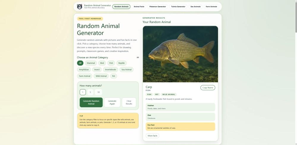 image of Random Animal Generator image of Random Animal Generator