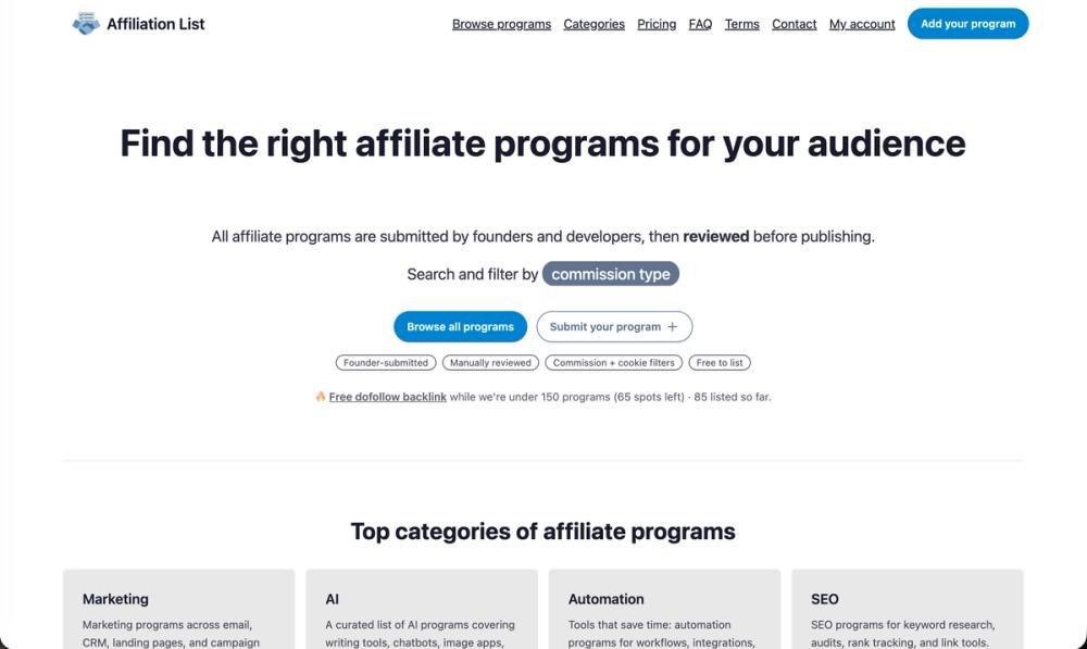image of Affiliation List