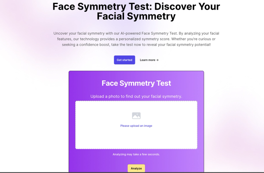 image of Face Symmetry Test