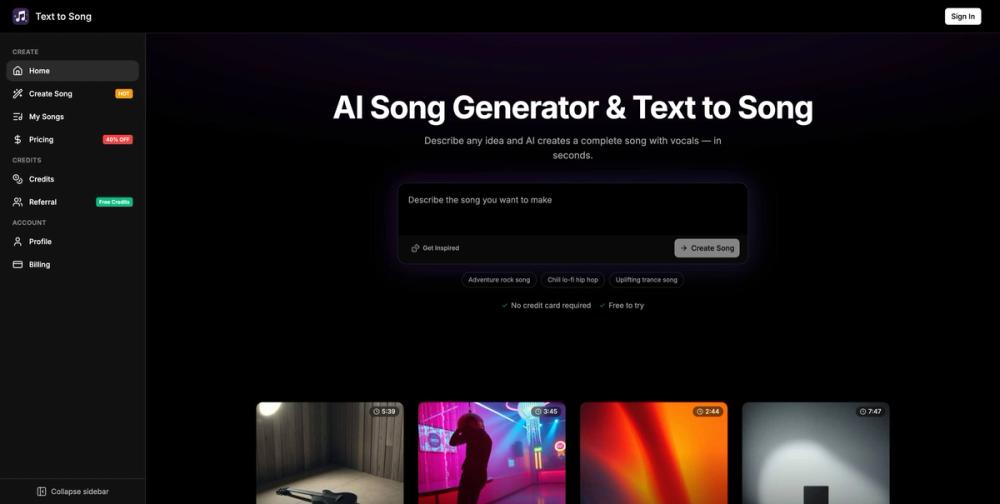 image of Text to Song AI image of Text to Song AI