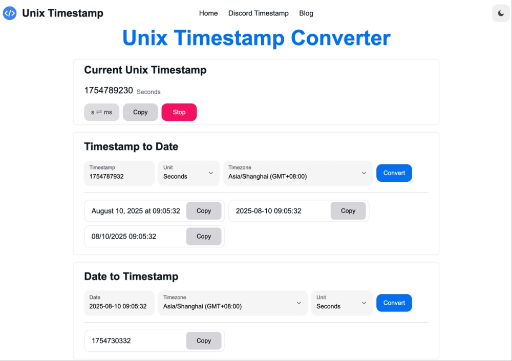image of Unix Timestamp Converter