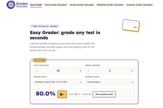 image of Grades Calculator image of Grades Calculator