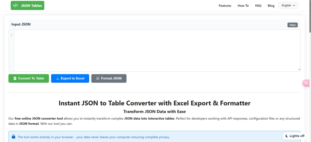 image of JSON Tables