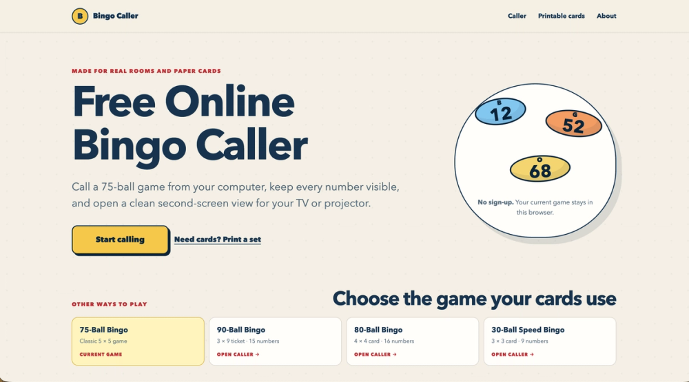 image of Bingo Caller