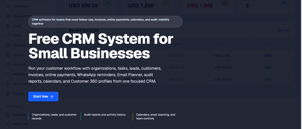 image of PayTrack CRM