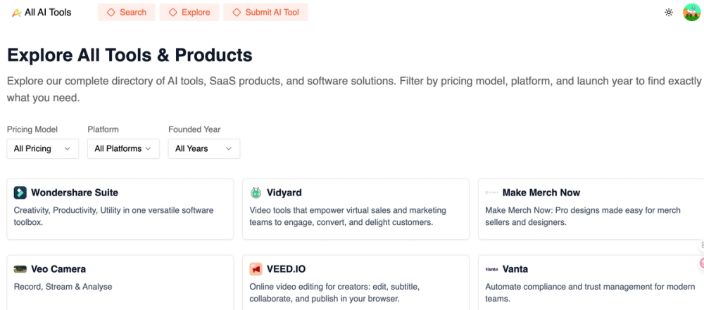 image of All AI Tools