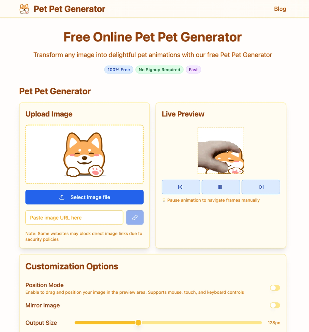 image of Pet Pet Generator