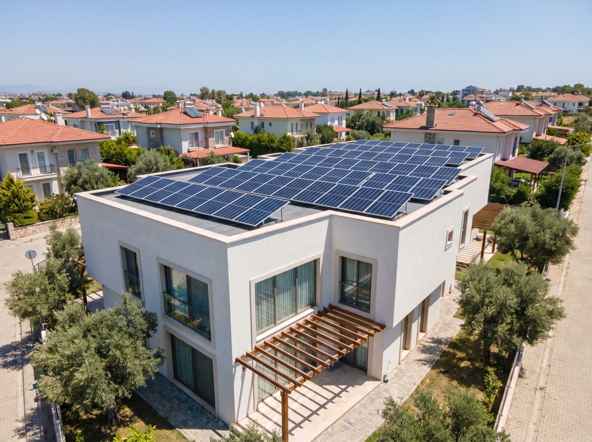 Mesken Çatı GES, Temsili sistem örneği · İstanbul