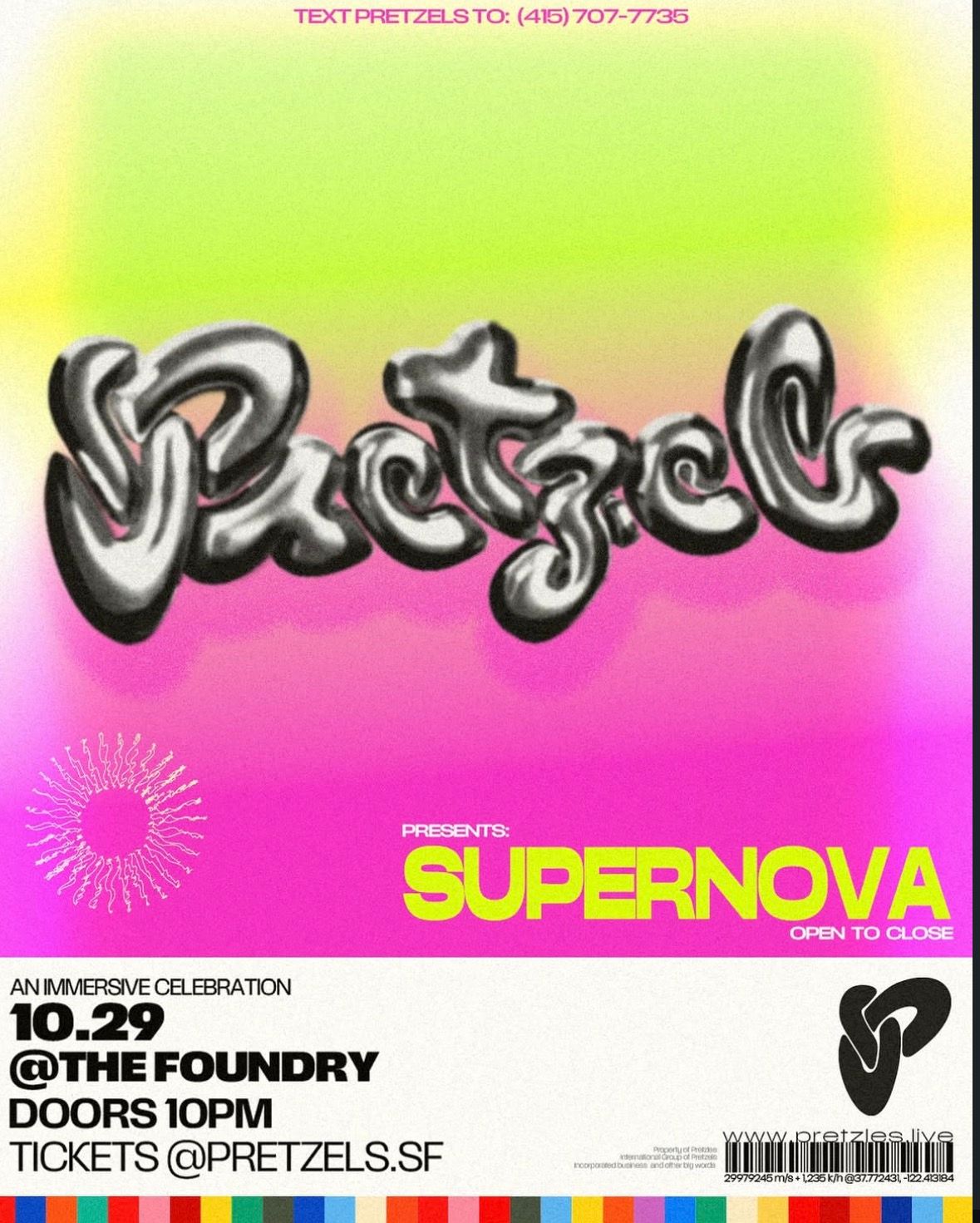 Supernova - OPEN TO CLOSE flyer