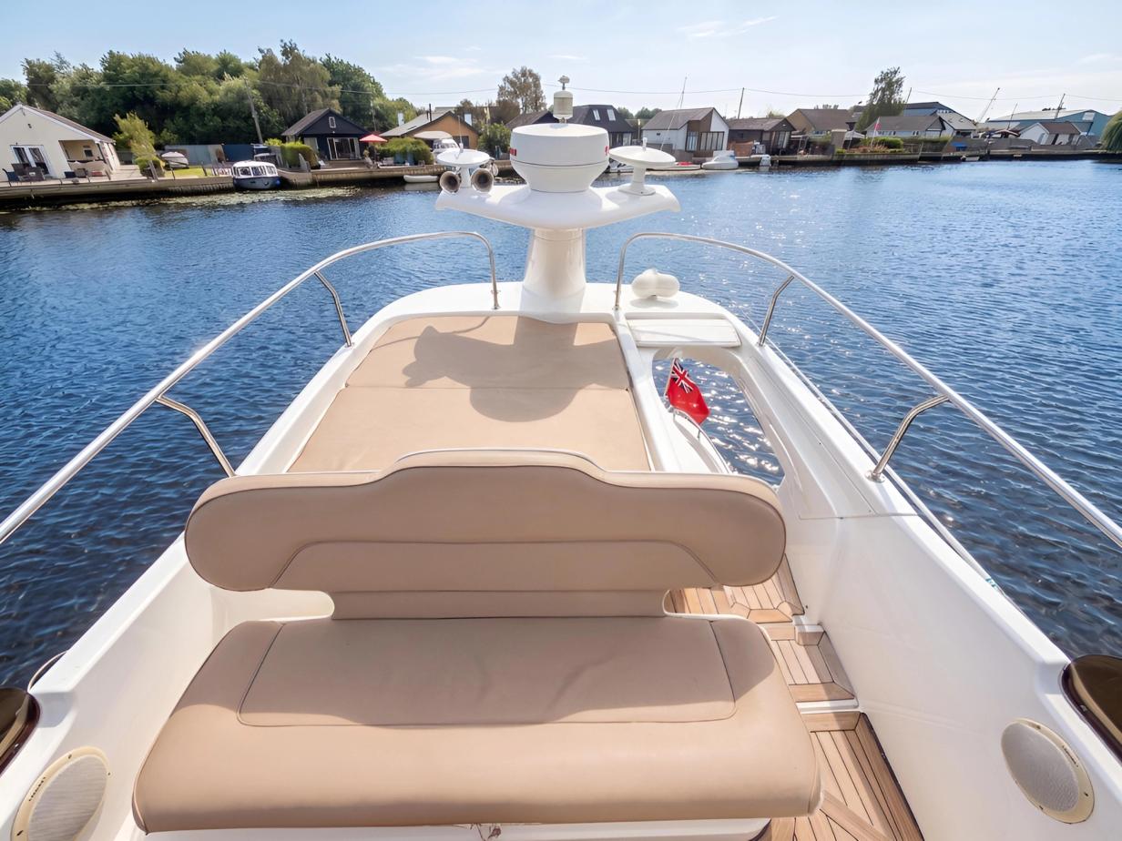 Sealine 330 Statesman For Sale Broom Boat Sales Flybridge Facing Aft