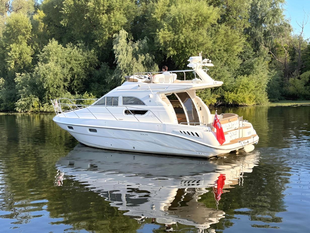Sealine 330 Statesman For Sale Broom Boat Sales Exterior Port Aft