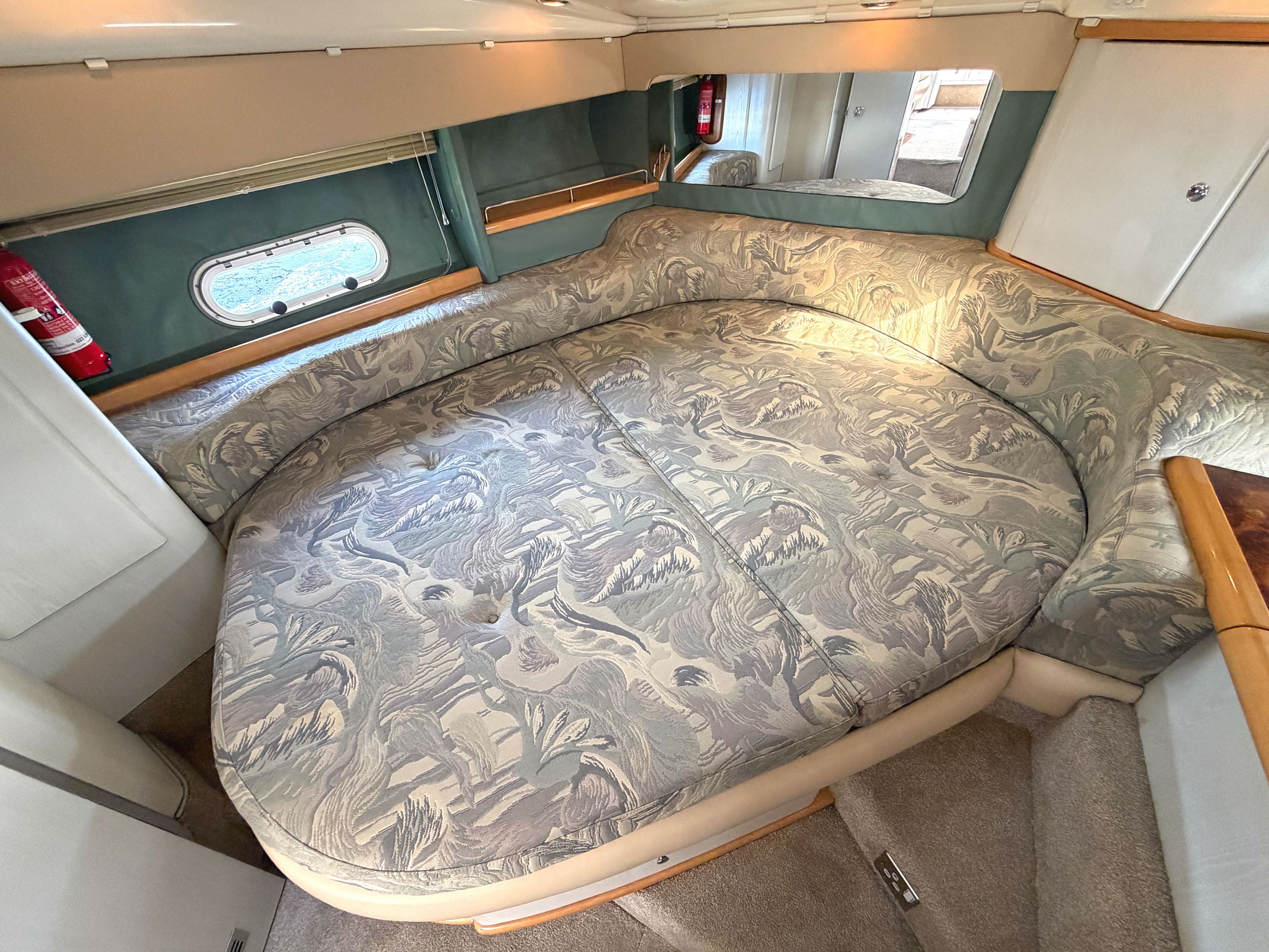 Sealine 330 Statesman For Sale Broom Boat Sales Forward Cabin Side View