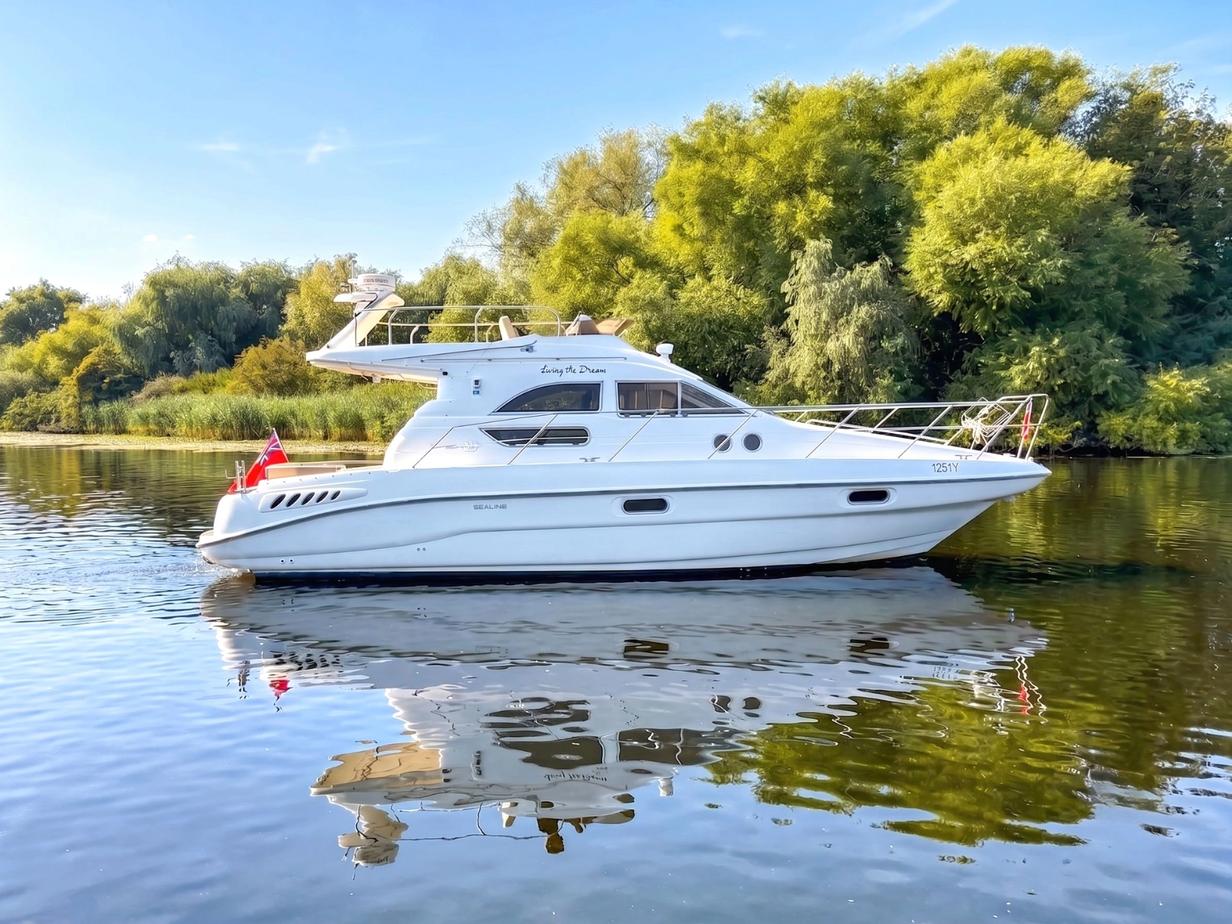 Sealine 330 Statesman For Sale Broom Boat Sales Exterior Starboard