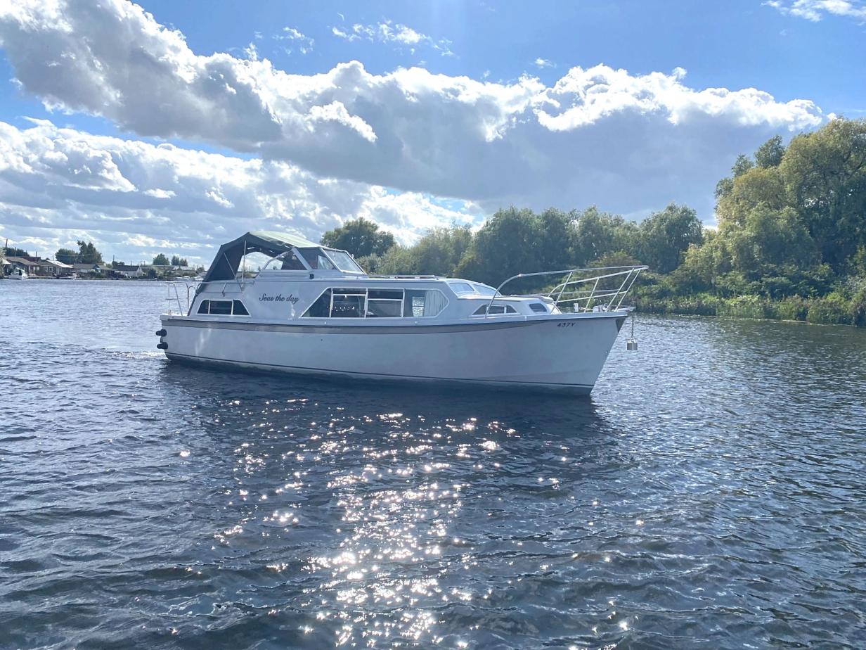 Aquafibre Ocean 30 Aft Cockpit River Boat For Sale Norfolk Broom Boat Sales